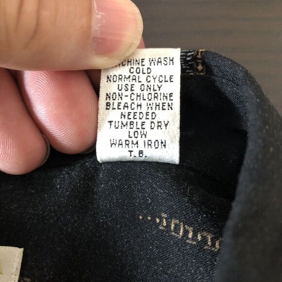 Campia Moda Black Hawaiian Silk Short Sleeved Button Down Casual Shirt Size XL - Picture 5 of 9